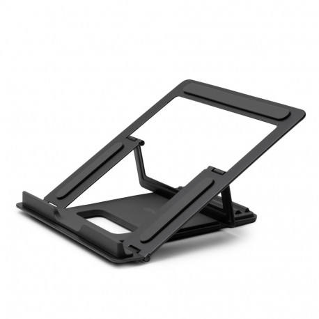 Laptop Holder - LINDY Foldable Laptop Holder, Square, Adjustable, Elevation 90mm-113mm, 10kg Capacit