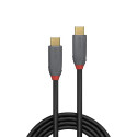USB Cable - LINDY Anthra Line USB 3.2 Type C to C Cable M/M, 20Gbps, 100W PD, 1 m, Black