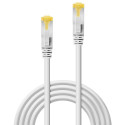 2m RJ45 S/FTP LSZH Network Cable, White Cat.6A Plug, Cat.7 raw cable