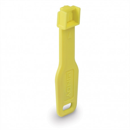 Network Accessory - RJ45 Port Blocker 10pcs + 1 Key ABS Yellow