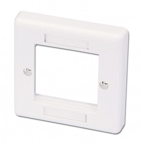 AV Accessory - LINDY Wall Frame Plate 2 Modules, 86x86mm, White
