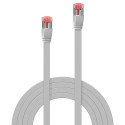 3m Cat.6 U/FTP Flat Network Cable, Grey RJ45, M/M, 250MHz, copper, 32AWG