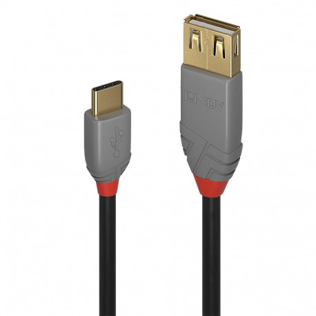 Adapter - Anthra Line 0.15m USB 2.0 Type C M/F 480Mbps