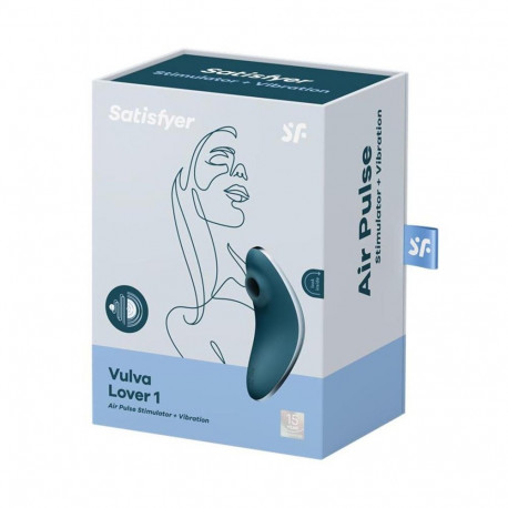 Satisfyer vibraator ja õhksurve stimulaator Vulva Lover 1, sinine