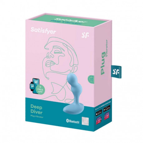 Satisfyer anaalvibraator Deep Diver 1UN, sinine