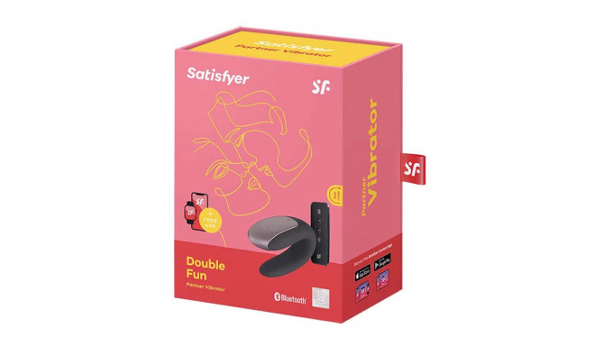 SATISFYER DOUBLE FUN VIBRADOR PAREJAS NEGRO NEGRO BLUETOOTH 1UN