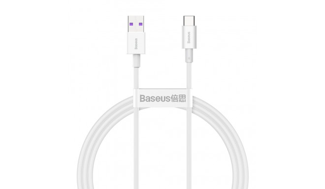 Baseus kaabel Superior USB - USB-C 66W 1m, valge