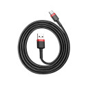 Baseus cable USB - USB-C 3A 1m, red/black