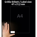 Adhesive label AVERY Zweckform 45.7x21.2mm 40 sheets ultra durable (L7911-40)