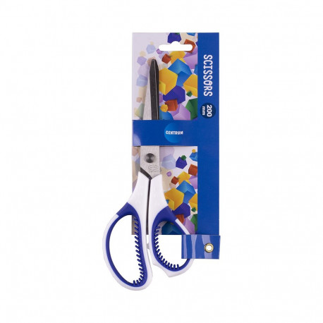 Scissors 20сm with soft rubber (assorted handles)