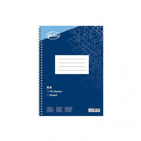 Kaustik spiraalköites A4 FOROFIS jooneline 70 lehte