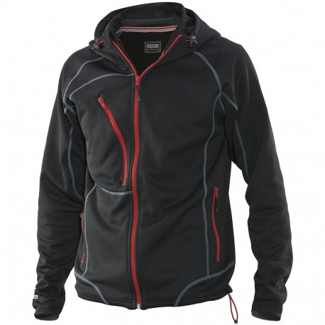 Jobman dressipluus 5152 must/punane M