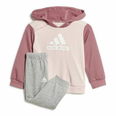 Children’s Tracksuit Adidas Essentials Colorblock Grey Pink