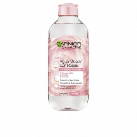 Meigi eemaldaja mitsellaarvesi Garnier Skinactive Agua Rosas 400 ml Roosivesi