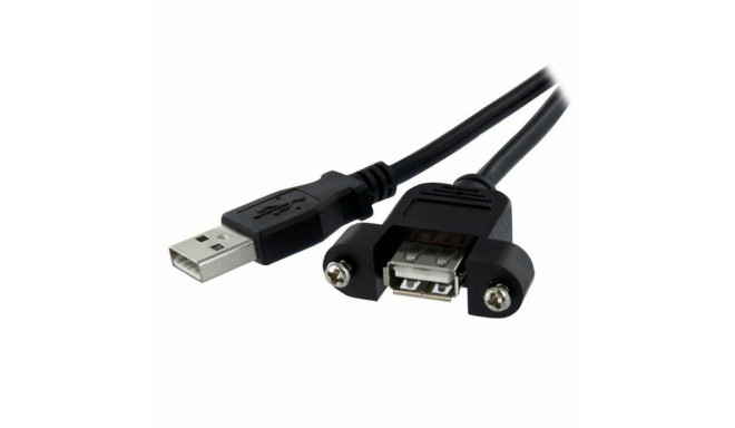 Cable Micro USB Startech USBPNLAFAM3          90 cm Black