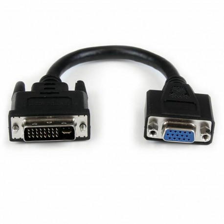 DVI-I -VGA Kaabel Startech DVIVGAMF8IN          Must 0,2 m