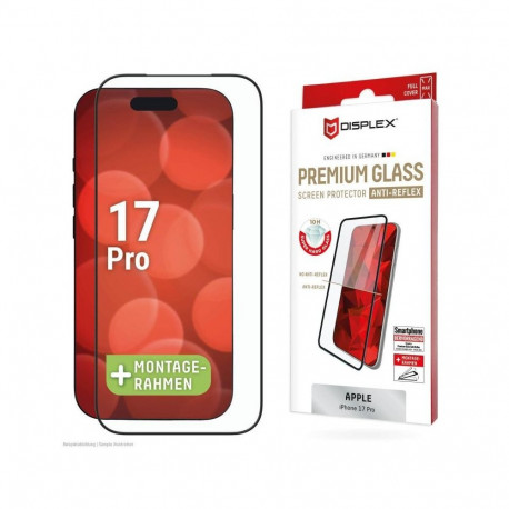 Apple iPhone 17 Pro Premium Screen Glass Full Cover Anti-Reflex By Displex Transparent
