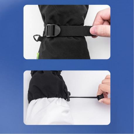 Qunature Qunature Ski Gloves - Finger Style Black M