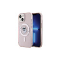 Karl Lagerfeld Karl Lagerfeld IML Choupette MagSafe case for iPhone 15 - pink