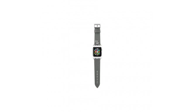 Karl Lagerfeld Karl Lagerfeld KLAWMOKHG Apple Watch Strap 38/40 / 41mm silver / silver strap Saffian
