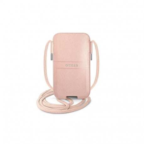 Guess Guess Saffiano Strap 6.1'' Bag - Pink