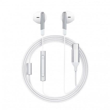 Acefast Acefast L3 Wired USB-C Headphones with Microphone - White