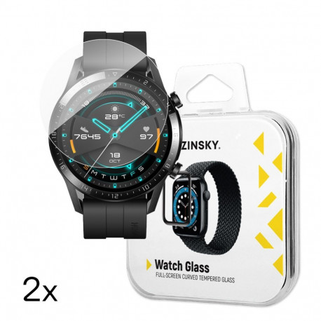 Wozinsky Wozinsky Full Glue Tempered Glass for Huawei Watch GT 2 / GT 2 Pro 46mm (2 pcs.)