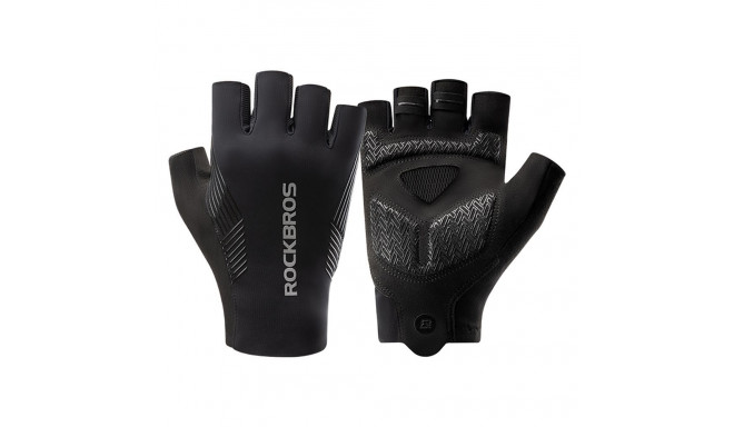 Rockbros Rockbros cycling gloves spring/summer/autumn, short fingers, size: XL - black
