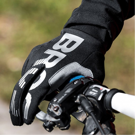 Rockbros Rockbros cycling gloves, insulated, long, size: M - black and gray