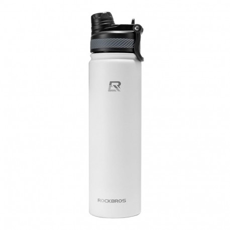 Rockbros Rockbros 35210029006 thermal bicycle bottle for drinks 650 ml - white