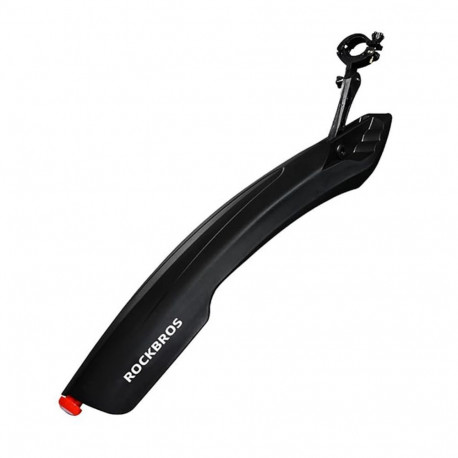 Rockbros Rockbros DNB8001 mudguard with red LED light - black