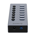 Orico Orico BT2U3-7AB Hub 7x USB-A 3.0 with switches - gray