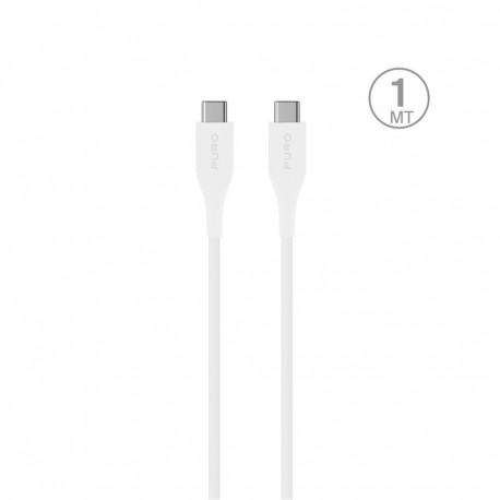 Puro Elektrik Puro Plain USB-C - USB-C Power Delivery Cable 2m - White