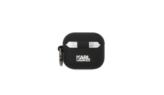 Karl Lagerfeld Karl Lagerfeld Silicone Karl Head 3D Case for AirPods 3 - Black