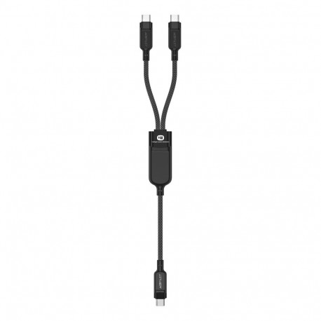 Acefast Acefast C5 USB-C - USB-C / USB-C 2in1 100W 480Mb/s cable - black