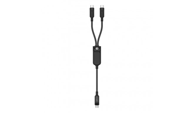Acefast Acefast C5 USB-C - USB-C / USB-C 2in1 100W 480Mb/s cable - black