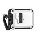 Hurtel Airpods 4 Pro Armor Case with Carabiner - White