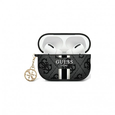Guess Guess GUAP2P4RPSK AirPods Pro 2 (2022/2023) cover black/black 4G Printed Stripes Charm