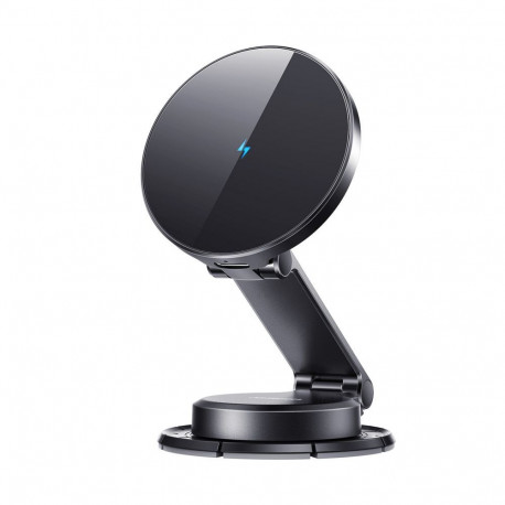 Joyroom Joyroom JR-ZS408 magnetic holder with 15W inductive charger for car cockpit - black