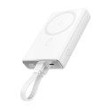 Joyroom Powerbank Joyroom JR-PBM01 magnetic 10000mAh 20W with stand + Lightning cable - USB-C - whit