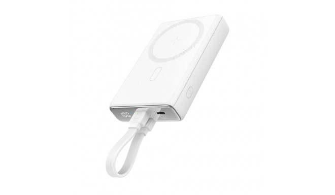 Joyroom Powerbank Joyroom JR-PBM01 magnetic 10000mAh 20W with stand + Lightning cable - USB-C - whit