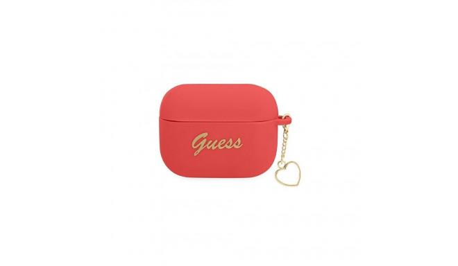 Guess Guess GUAPLSCHSR AirPods Pro cover red/red Silicone Charm Heart Collection
