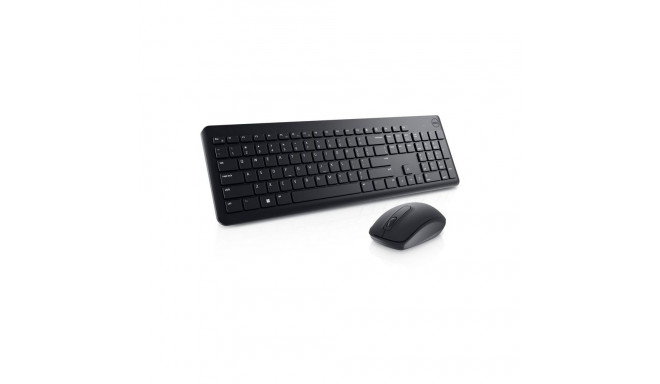 Dell Keyboard and Mouse KM3322W Keyboard and Mouse Set, Wireless, Batteries included, US, Black