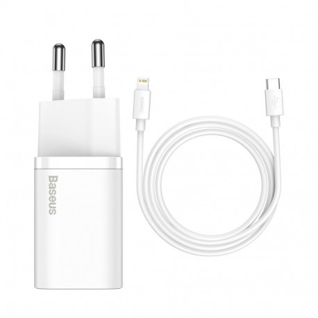 Baseus Baseus Super Si 1C fast charger USB Type C 20W Power Delivery + USB Type C - Lightning cable 