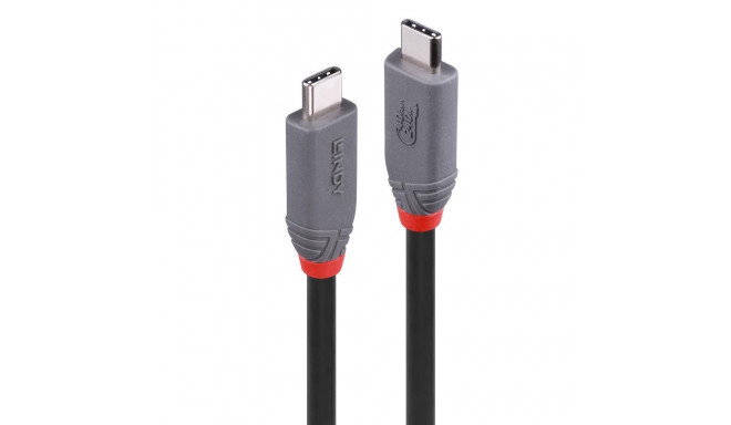 LINDY CABLE USB4 240W TYPE C 1.5M/40GBPS ANTHRA LINE 36957