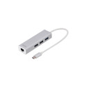 Digitus USB Type-C 3-Port Hub + Gigabit Ethernet