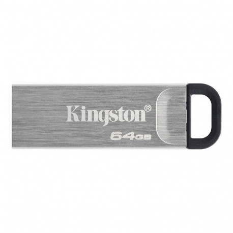 Kingston USB Flash Drive DataTraveler Kyson 64 GB, USB 3.2 Gen 1, Black/Grey