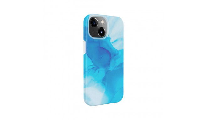Evelatus Apple iPhone 14 Premium Silicone case Customized Print Blue