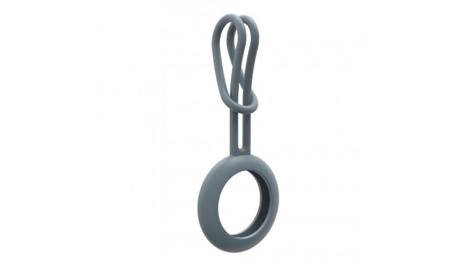 iLike AirTag Silicone Keychain Loop Case Grey Blue