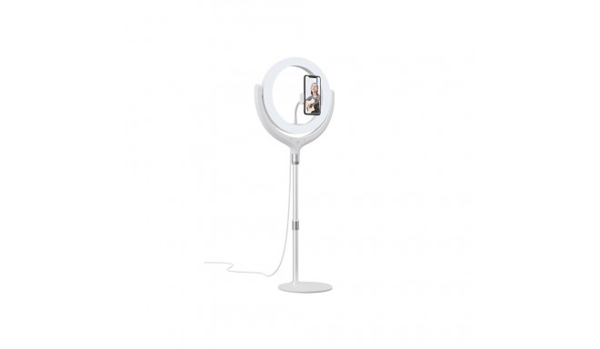 Devia Phone stand holder with LED lamp 40cm White